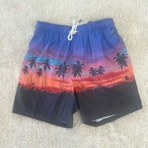 Islandhaze swim trunks palm trees size medium NWT 6” inseam